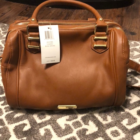 Steve Madden Handbags - Cognac Steve Madden Blylle Satchel